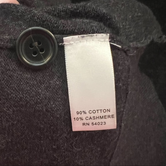 Men’s Banana Republic Cotton Cashmere 1/4 Button Sweater Grey Size XL - Picture 10 of 11